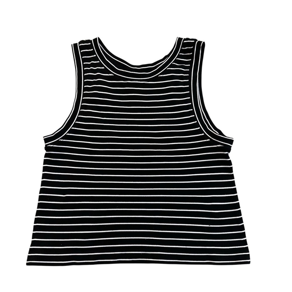 Free people Intimately strips black and white muscle tank top - Picture 3 of 5